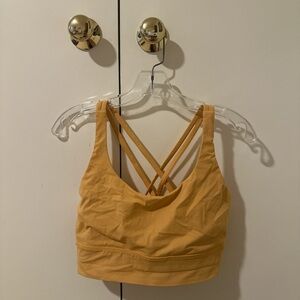 Women's Strappy Tan Sports Bra